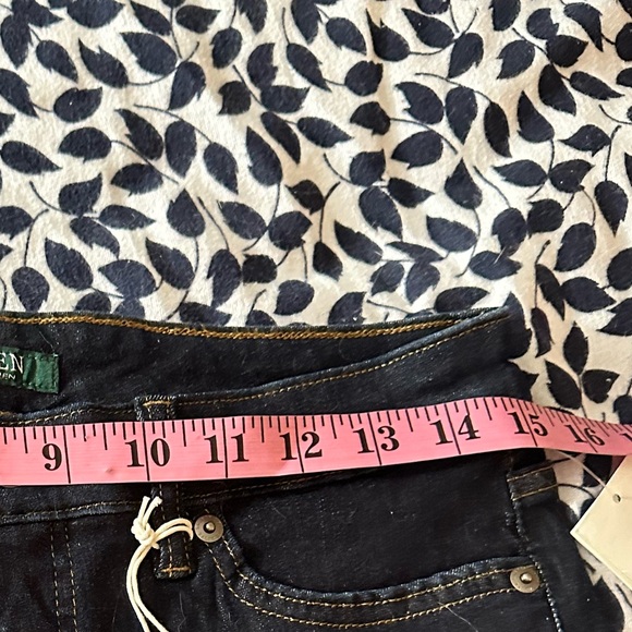 Lauren Ralph Lauren Mid-Rise Slimming Panels Premier Straight Jeans NWT 10/30 - Picture 14 of 16